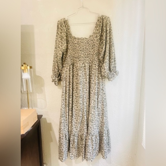 PIPER & SCOOT women’s dress floral print has pockets puffy sleeves NWT - Picture 8 of 14